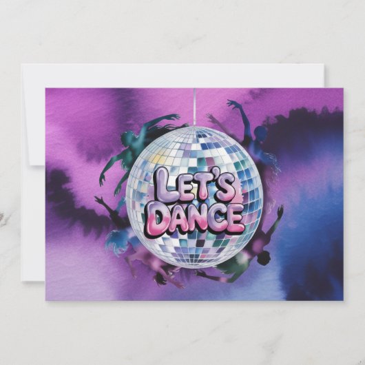 Let’s Dance Birthday Party Bash 招待状 (正面)