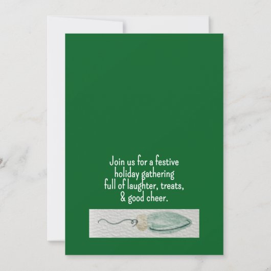 Let’s Eat, Drink & Be Merry Invitation  招待状 (裏面)