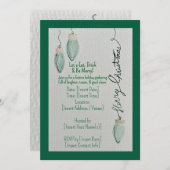 Let’s Eat, Drink & Be Merry Invitation  招待状 (正面/裏面)