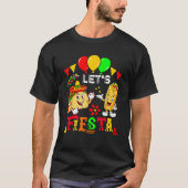 Let s Fiesta Burrito And Tacos Cinco De Mayo Mexic Tシャツ (正面)