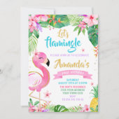 Let’s Flamingle Birthday 招待状 (正面)
