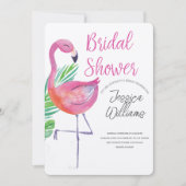 Let’s Flamingle! Tropical Bridal Shower Bash 招待状 (正面)