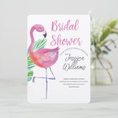Let’s Flamingle! Tropical Bridal Shower Bash 招待状 (スタンド正面)