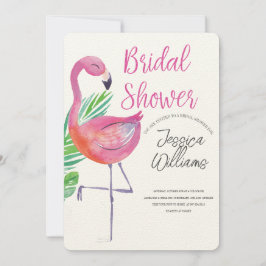 Let’s Flamingle! Tropical Bridal Shower Bash 招待状