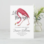 Let’s Flamingle! Tropical Bridal Shower Bash 招待状 (スタンド正面)