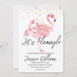 Let’s Flamingle! Tropical Bridal Shower Bash 招待状
