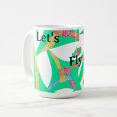 “Let’s Fly A Kite” Mug コーヒーマグカップ (正面左)