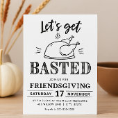 Let’s Get Basted Funny Friendsgiving  招待状