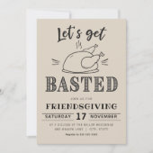 Let’s Get Basted Funny Friendsgiving  招待状 (正面)