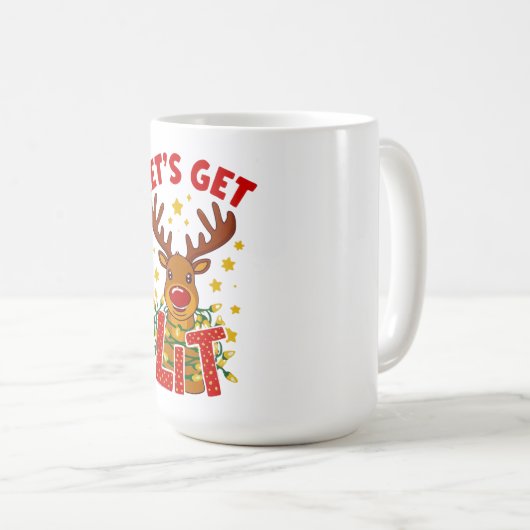 Let’s Get  Christmas Mug コーヒーマグカップ (正面右)