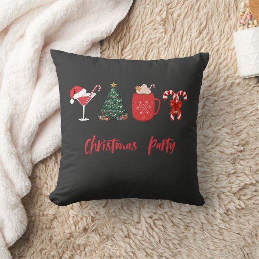 Let’s Get Jolly – Funny Christmas Party クッション (ブランケット)