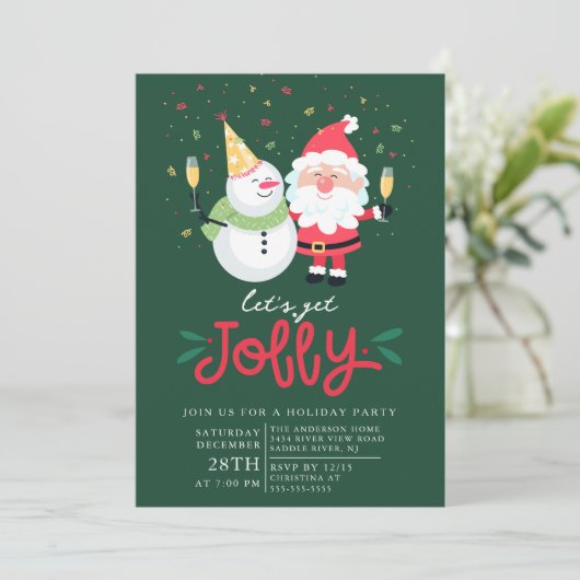 Let’s Get Jolly” Holiday Party 招待状 (スタンド正面)