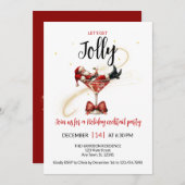 Let’s Get Jolly Holiday Party Invitation 招待状 (正面/裏面)