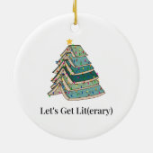 Let’s Get Lit(erary) Holiday セラミックオーナメント (裏面)