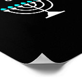 Let S Get Lit Jewish Hanukkah Menorah Chanukkah  ポスター (角)