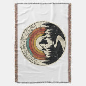 Let’s Get Lost Retro Mountain Adventure Outdoor スローブランケット (正面縦)