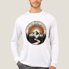 Let’s Get Lost Retro Mountain Adventure Outdoor トライブレンドＴシャツ