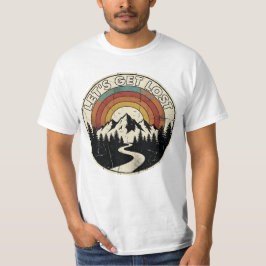Let’s Get Lost Retro Mountain Adventure Outdoor Tシャツ