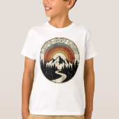 Let’s Get Lost Retro Mountain Adventure Outdoor Tシャツ (正面)