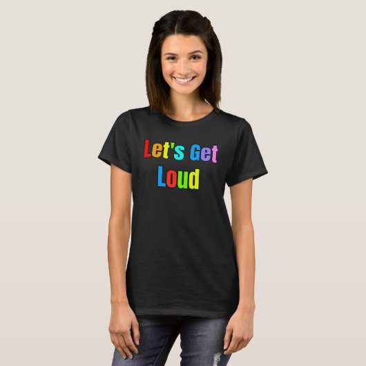 Let s Get Loud LGBTQ+ Transgender Right Support Sa Tシャツ (正面フル)