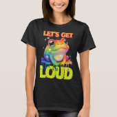 Let s Get Loud Transgender LGBTQ Rights Rainbow Fr Tシャツ (正面)