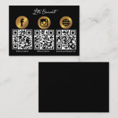 Let’s Get Social | Modern QR Code  名刺 (正面/裏面)