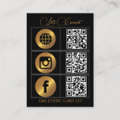 Let’s Get Social | Modern QR Code Business 名刺 (正面)