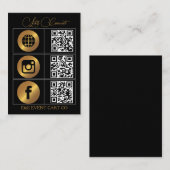 Let’s Get Social | Modern QR Code Business 名刺 (正面/裏面)