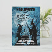 Let’s Get Spooky – Blue Halloween Invite セーブザデート (スタンド正面)