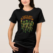 Let’s Get Spooky Dancing Mummies Art トライブレンドTシャツ (正面)