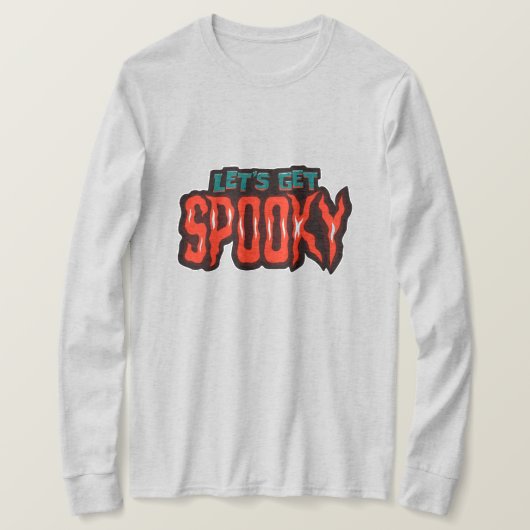Let’s Get Spooky Halloween Typography T-Shirt Tシャツ (デザイン正面)