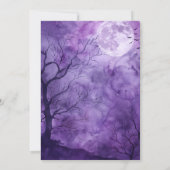 Let’s Get Spooky – Purple Halloween Invite セーブザデート (裏面)