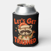 Let’s Get Trashed Christmas Raccoon Feral Xmas 缶クーラー (缶正面)