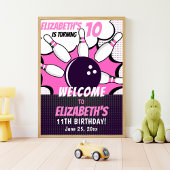 Let’s Go Bowling! Fun Bowling-Style Birthday Girl ポスター