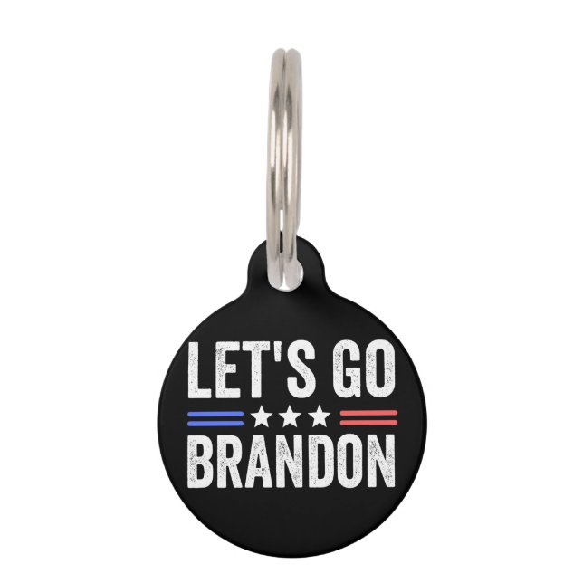 LET’S GO BRANDON Cardinal ペット　ネームタグ (正面)
