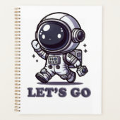 Let’s Go – Cute Astronaut Adventure Tee プランナー手帳 (正面)