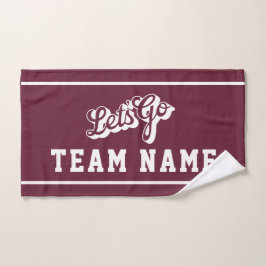 Let’s Go Personalized Team Towel, Sports Fan ハンドタオル