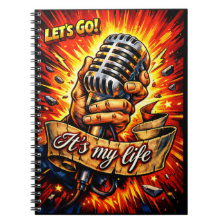 Let’s Go! Rock & Music Inspired Comic Book Artwork ノートブック