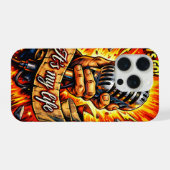 Let’s Go! Rock & Music Inspired Comic Book Artwork iPhoneケース (裏面横)