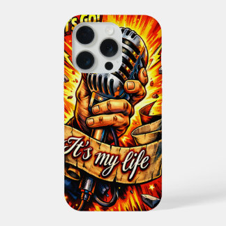 Let’s Go! Rock & Music Inspired Comic Book Artwork iPhone 15 Proケース