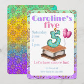 Let’s have s’more fun 5th Birthday Invitation 招待状 (正面/裏面)