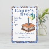 Let’s have s’more fun 5th Birthday Invitation 招待状 (スタンド正面)