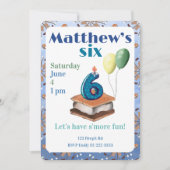 Let’s have s’more fun 6th Birthday Invitation 招待状 (正面)