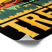 Let’s Hit Some Trees Funny Disc Golf Player  ポスター (角)