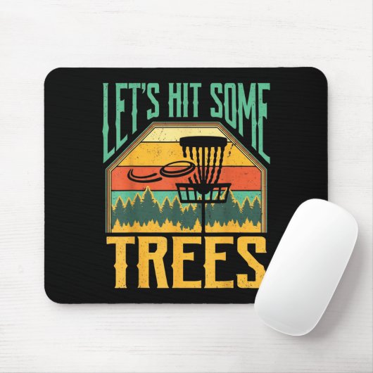 Let’s Hit Some Trees Funny Disc Golf Player マウスパッド (マウス)