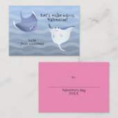 Let’s Make Waves | Kids Stingray Valentine Card ノートカード (正面/裏面)