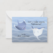 Let’s Make Waves | Kids Stingray Valentine Card ノートカード (正面)
