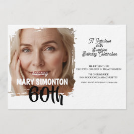 Let’s Party! A Fabulous 60th Surprise Celebration 招待状