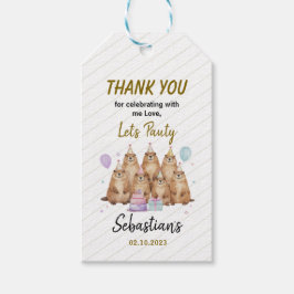 Let’s Party Groundhog 5th Birthday – Fun Kids ギフトタグ