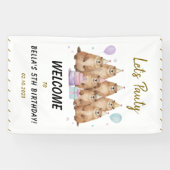 Let’s Party Groundhog 5th Birthday – Fun Kids 横断幕 (横)